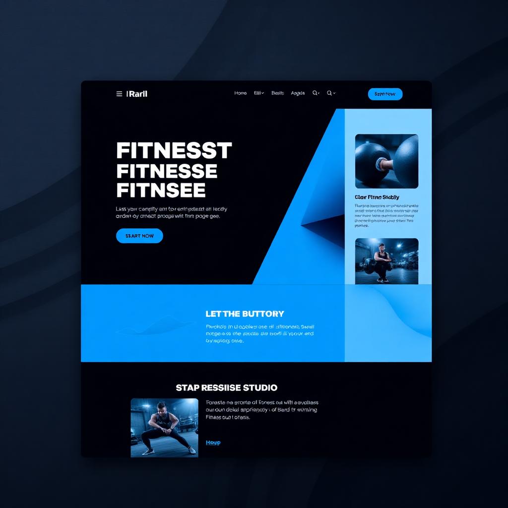 Vault Fitness website mockup