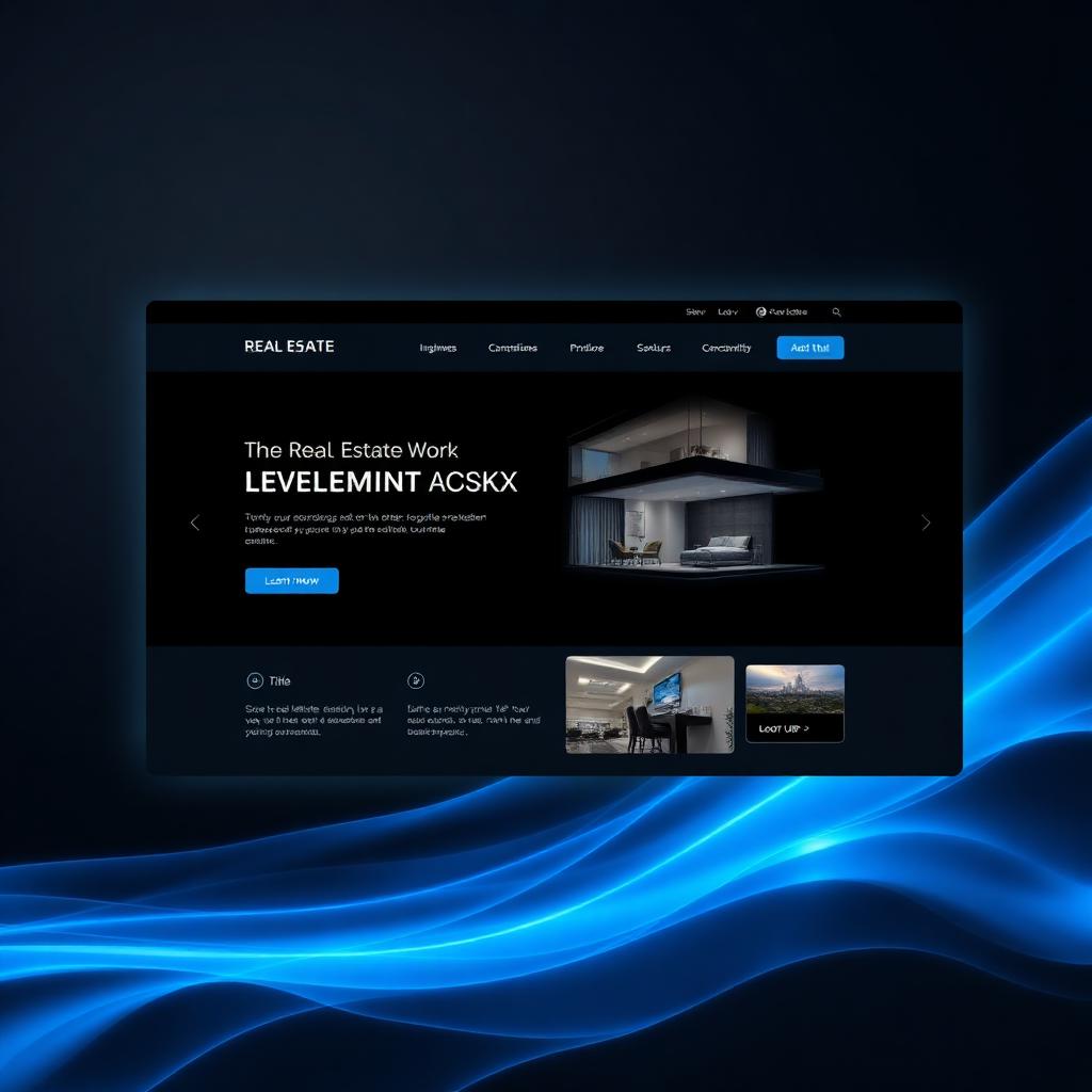 Aurea Realty website mockup